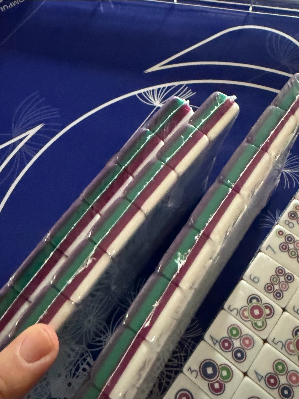 Mahjong Tile, Mat, Racks Set - NEW - Picture 10 of 12